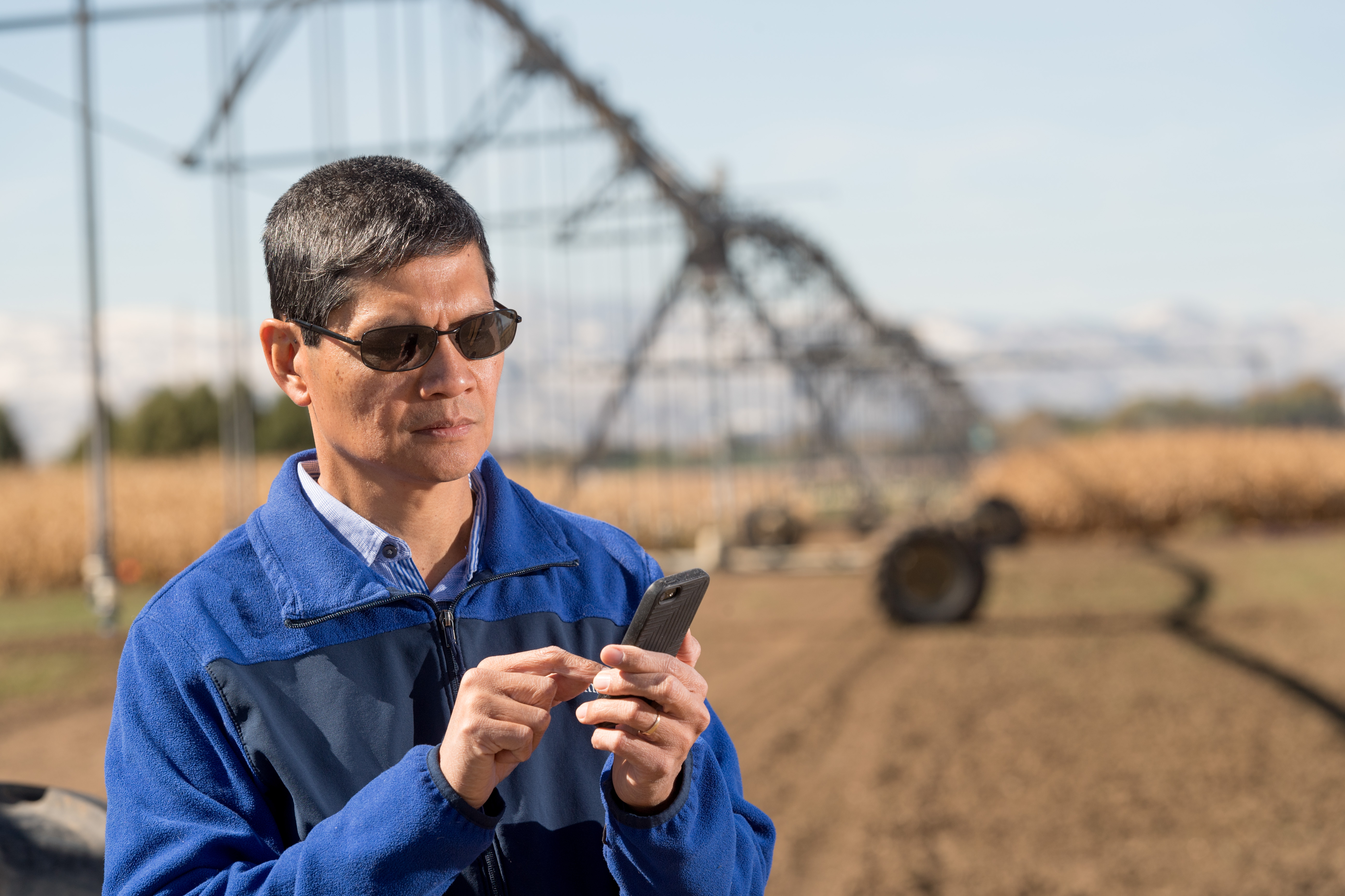 Irrigation scheduling from a smart phone